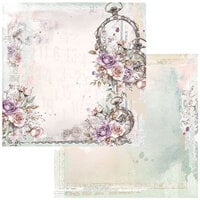 49 and Market - Echoes of Time Collection - 12 x 12 Double Sided Paper - Hanging Time
