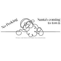 The Rabbit Hole Designs - Clear Photopolymer Stamps - One Line Santa
