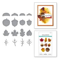Spellbinders - Autumn Archives Collection - Etched Dies - Falling Leaves