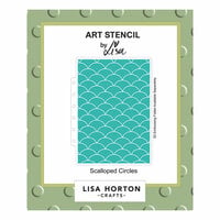 Lisa Horton Crafts - Stencils - Scalloped Circles