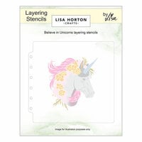Lisa Horton Crafts - Stencils - Believe In Unicorns