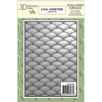 Lisa Horton Crafts - 3D Embossing Folder - Scalloped Circles