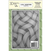 Lisa Horton Crafts - 3D Embossing Folder - Tangled Twine