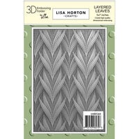 Lisa Horton Crafts - 3D Embossing Folder - Layered Leaves