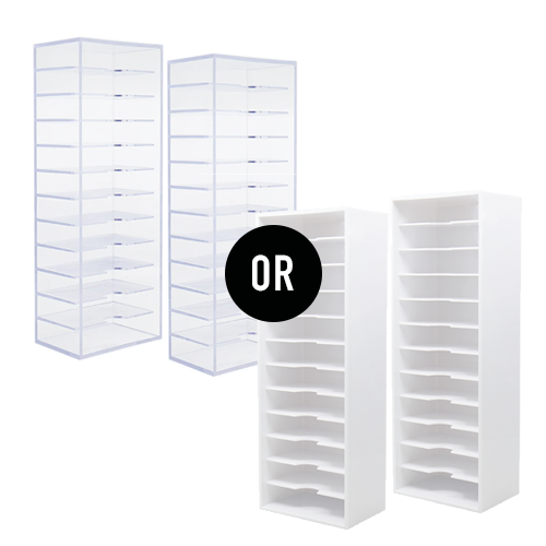 Clear or White Ink Pad Storage 2-Pack
