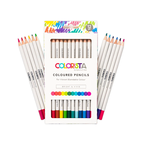 Colorista - Coloured Pencils - Bright and Vivid - 12 Piece Set