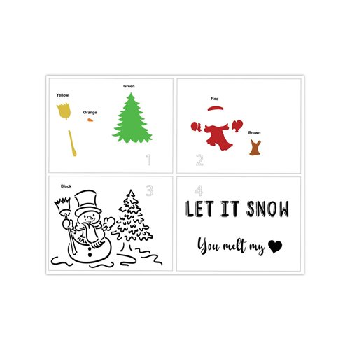 The Crafter's Workshop - Layering Stencils - Toasty Snowman