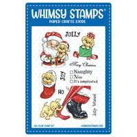 Whimsy Stamps - Clear Photopolymer Stamps - Jolly Puppy Kisses