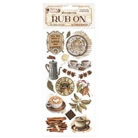 Stamperia - Coffee And Chocolate Collection - Rub On Transfers - All You Need is Love and Coffee