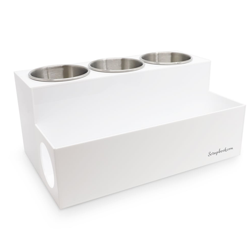 Scrapbook.com - Heat Tools and Accessories Organizer - Desktop Storage - White