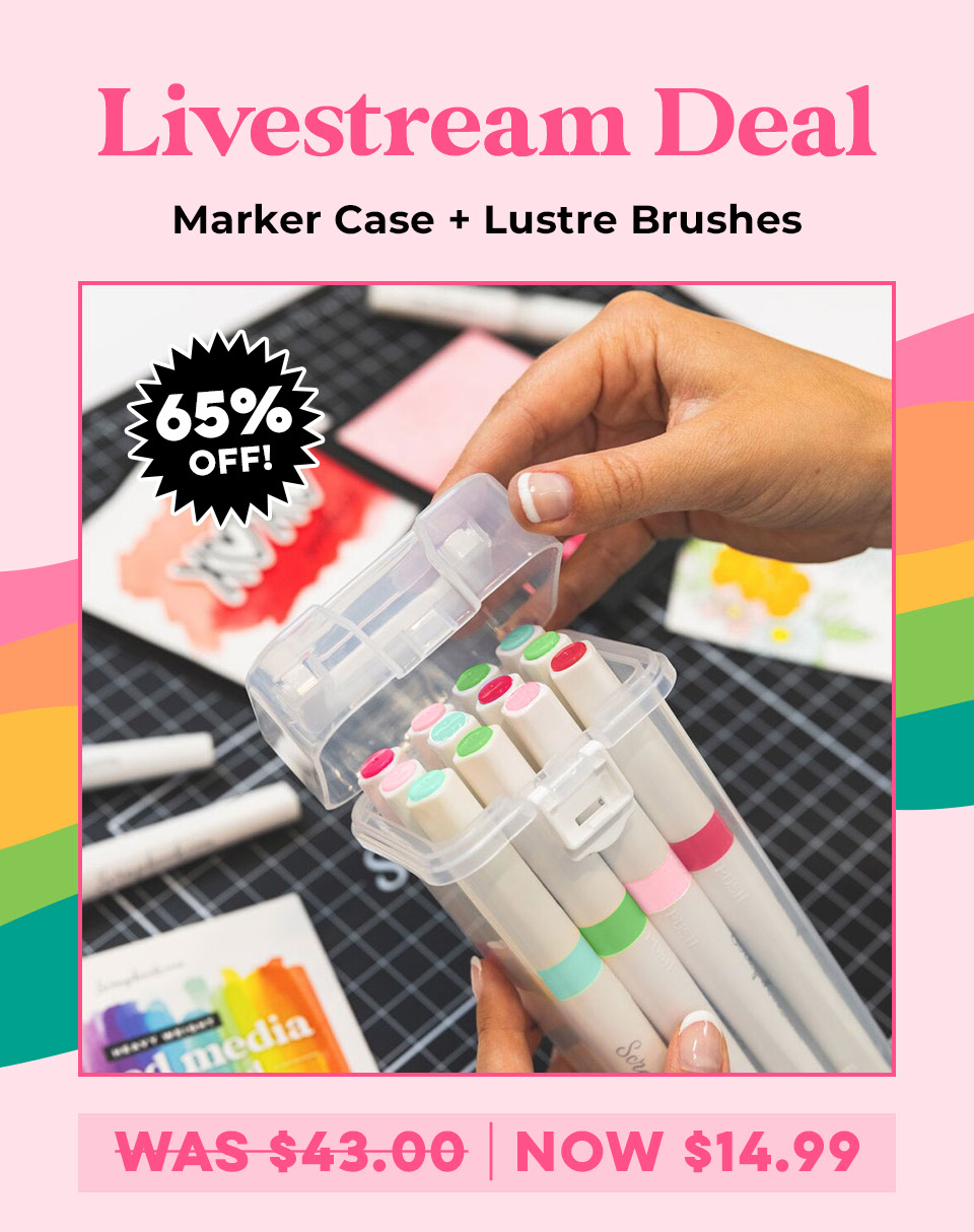 Livestream Deal Marker Case + Lustre Brushes Was $43.00, Now $14.99!