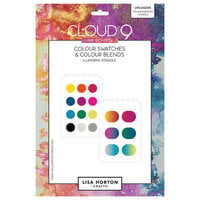 Lisa Horton Crafts - Ink School Collection - Layering Stencils - Color Swatches and Blends