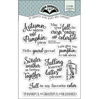 Karen Burniston - Clear Photopolymer Stamps - Fall Phrases