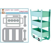 Scrappy Boy Stamps - Dies - 3D Craft Cart