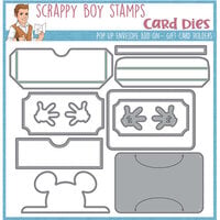 Scrappy Boy Stamps - Dies - Pop Up Envelope Add-On - Gift Card Holders