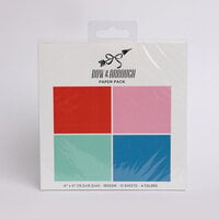 Everett Rd - Bow &amp; Arrough Collection - 6 x 6 Paper Pack - Solid Colors