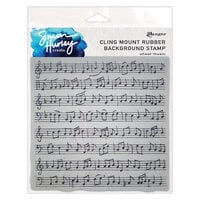 Ranger Ink - Simon Hurley - Cling Mounted Rubber Stamps - Sheet Music