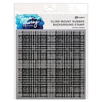 Ranger Ink - Simon Hurley - Cling Mounted Rubber Stamps - Tartan Plaid