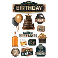 Paper House Productions - 3 Dimensional Cardstock Stickers - Birthday MVP