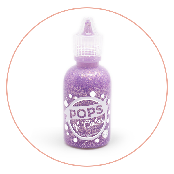 Scrapbook.com - Pops of Color - Glitter - Lavender Luster - 1oz