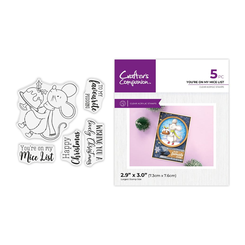 Crafter's Companion - Clear Acrylic Stamps - You're On My Mice List