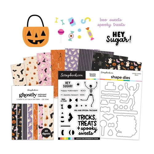 Scrapbook.com - Tricks and Treats Bundle - Dies, Paper, Stamps