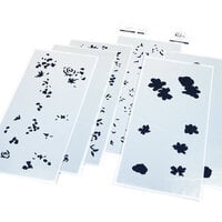 Pinkfresh Studio - Flourish &amp; Grow Collection - Stencils - Cozy Blooms