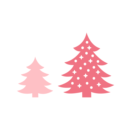 Scrapbook.com - Decorative Die Set - Holiday Trees
