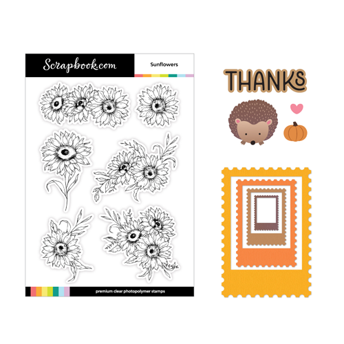 Scrapbook.com - Vintage Fall Bundle - Dies and Stamps