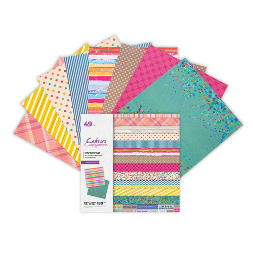 Crafter's Companion - 12 x 12 Paper Pad - All Occasion Patterns and Sentiments