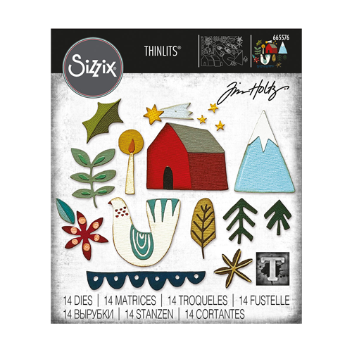 Sizzix - Christmas - Tim Holtz - Thinlits Dies - Funky Nordic