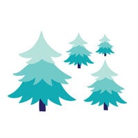 Scrapbook.com - Decorative Die Set - Nested Fancy Fir Trees