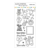 Alex Syberia Designs - Clear Photopolymer Stamps - Merry Mail