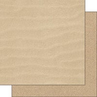Scrapbook Customs - 12 x 12 Double Sided Paper - Sand Texture - Tan
