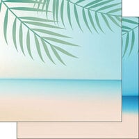 Scrapbook Customs - 12 x 12 Double Sided Paper - Beach Fern