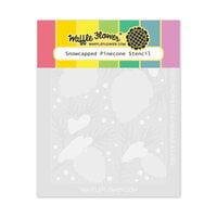Waffle Flower Crafts - Stencils - Snowcapped Pinecone