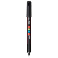Posca - 1MR Paint Market - Extra Fine Metal Tip - 0.7mm - Black