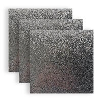 Brutus Monroe - Groovy Christmas Collection - 6 x 6 Chunky Glitter Cardstock Pack - Graphite