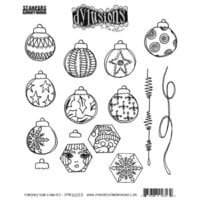 Stampers Anonymous - Dylusions - Cling Mounted Rubber Stamps - Hanging Your Baubles