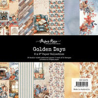 Paper Rose - Golden Days Collection - 6 x 6 Paper Pack