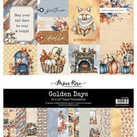 Paper Rose - Golden Days Collection - 12 x 12 Paper Pack