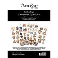Paper Rose - Golden Days Collection - Embossed Die Cuts