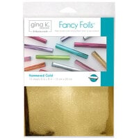 Gina K Designs - Fancy Foils - 6 x 8 - Hammered Gold