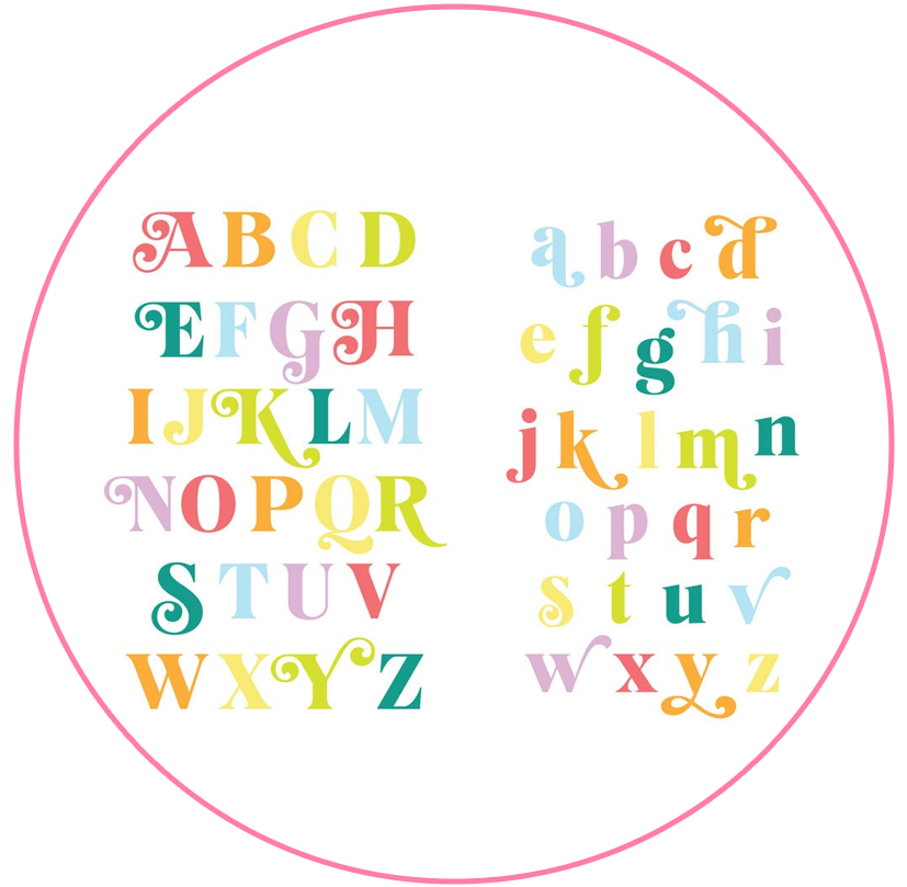 Scrapbook.com - Decorative Die Set - Festive Alphabet - Upper and Lower