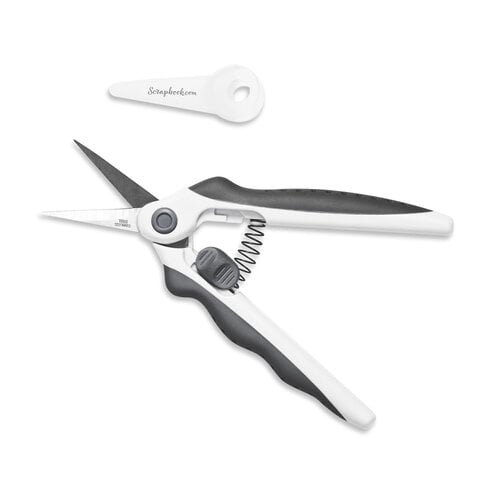 Scrapbook.com - Scissors - EasyGrip Ergonomic - Stainless Steel - Spring Action Precision - 6.5
