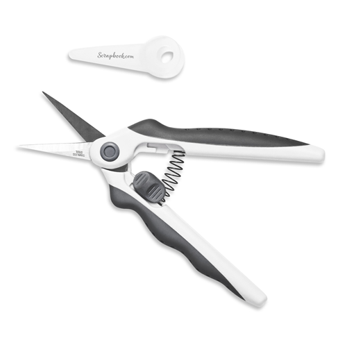 Scrapbook.com - Scissors - EasyGrip Ergonomic - Stainless Steel - Spring Action Precision - 6.5