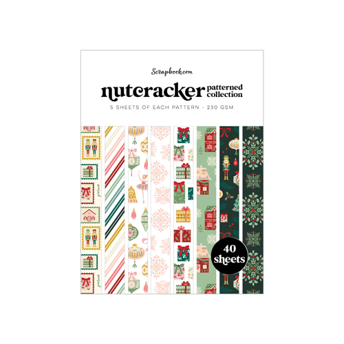 Scrapbook.com - Nutcracker - Patterned Cardstock Paper Pad - Double Sided - 6x8 - 40 Sheets
