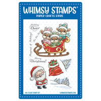 Whimsy Stamps - Clear Photopolymer Stamps - Ho Ho Ho Deer