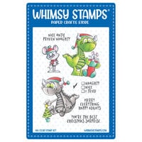 Whimsy Stamps - Clear Photopolymer Stamps - Dudley and Friend Christmas