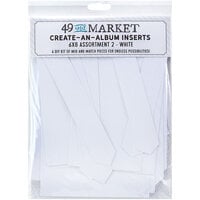 49 and Market - Create-An-Album Collection - Inserts - Assortment 2 - White